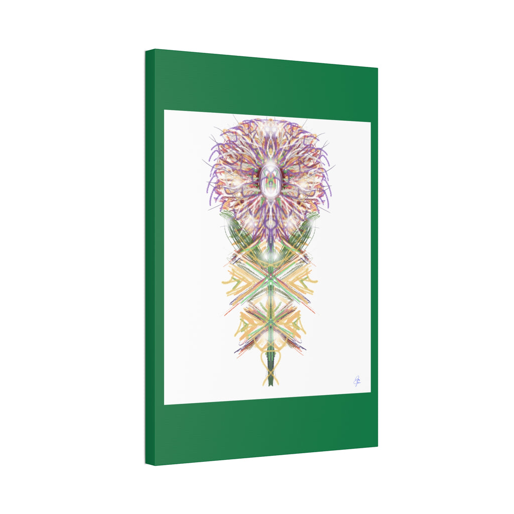 Floral Mandala Canvas Art — Stretched 1.5" Wall Decor
