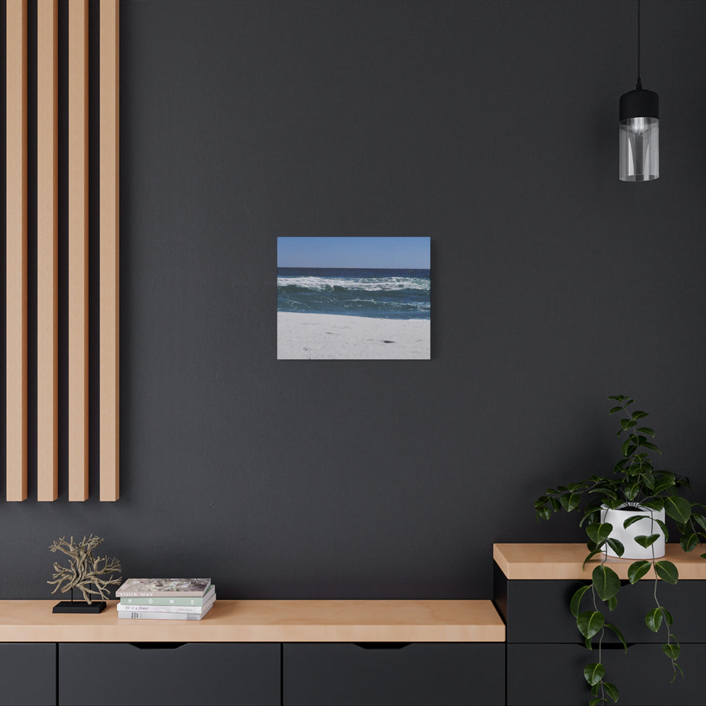Ocean Waves Beach Canvas Print — Matte Stretched Wall Art
