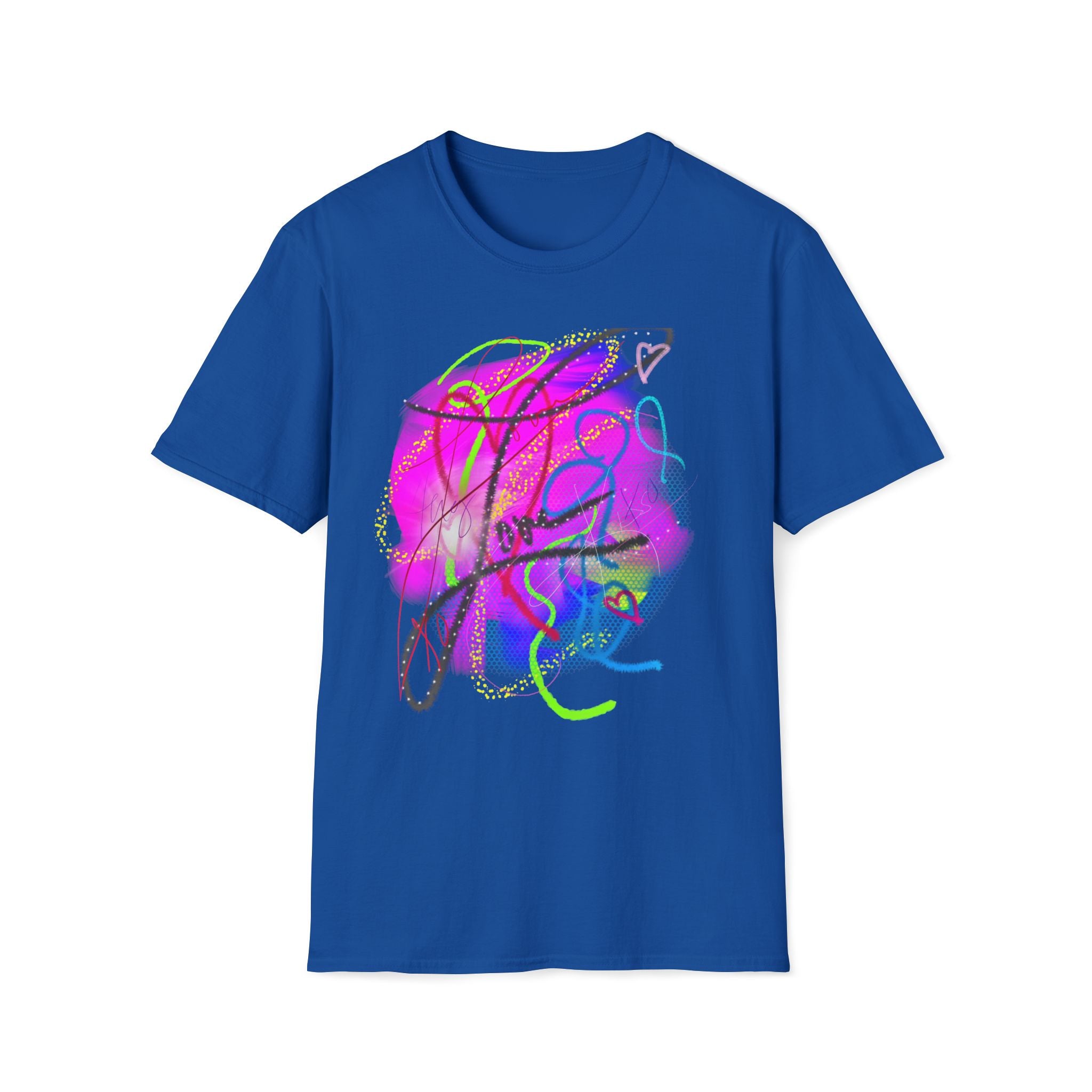 Abstract Neon Love T-Shirt — Colorful Graffiti Art Tee