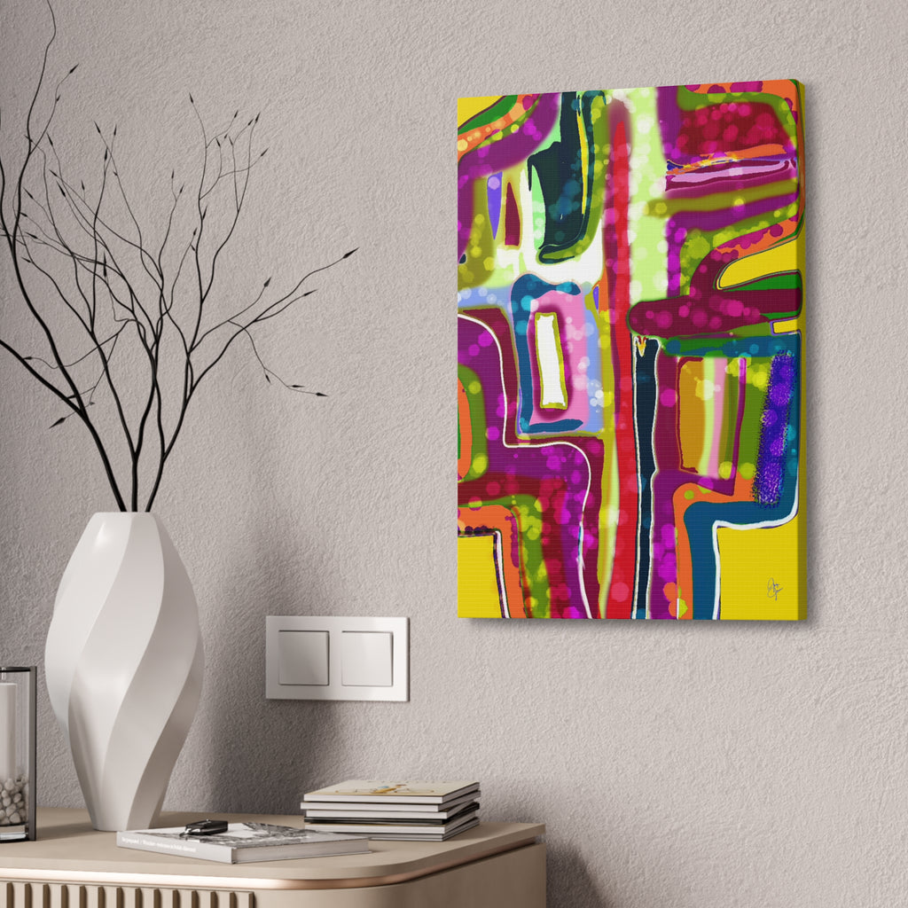 Abstract Colorburst Canvas – Vibrant Pop Art Wall Decor