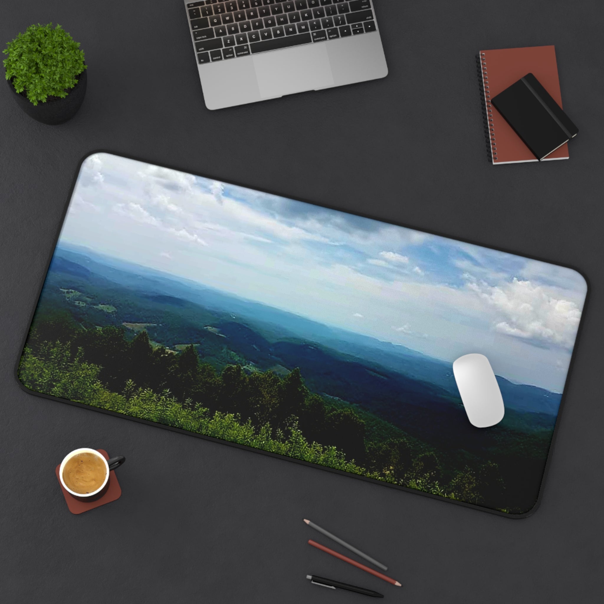 Mountain Vista Desk Mat — Scenic Blue Ridge Landscape Mouse Pad