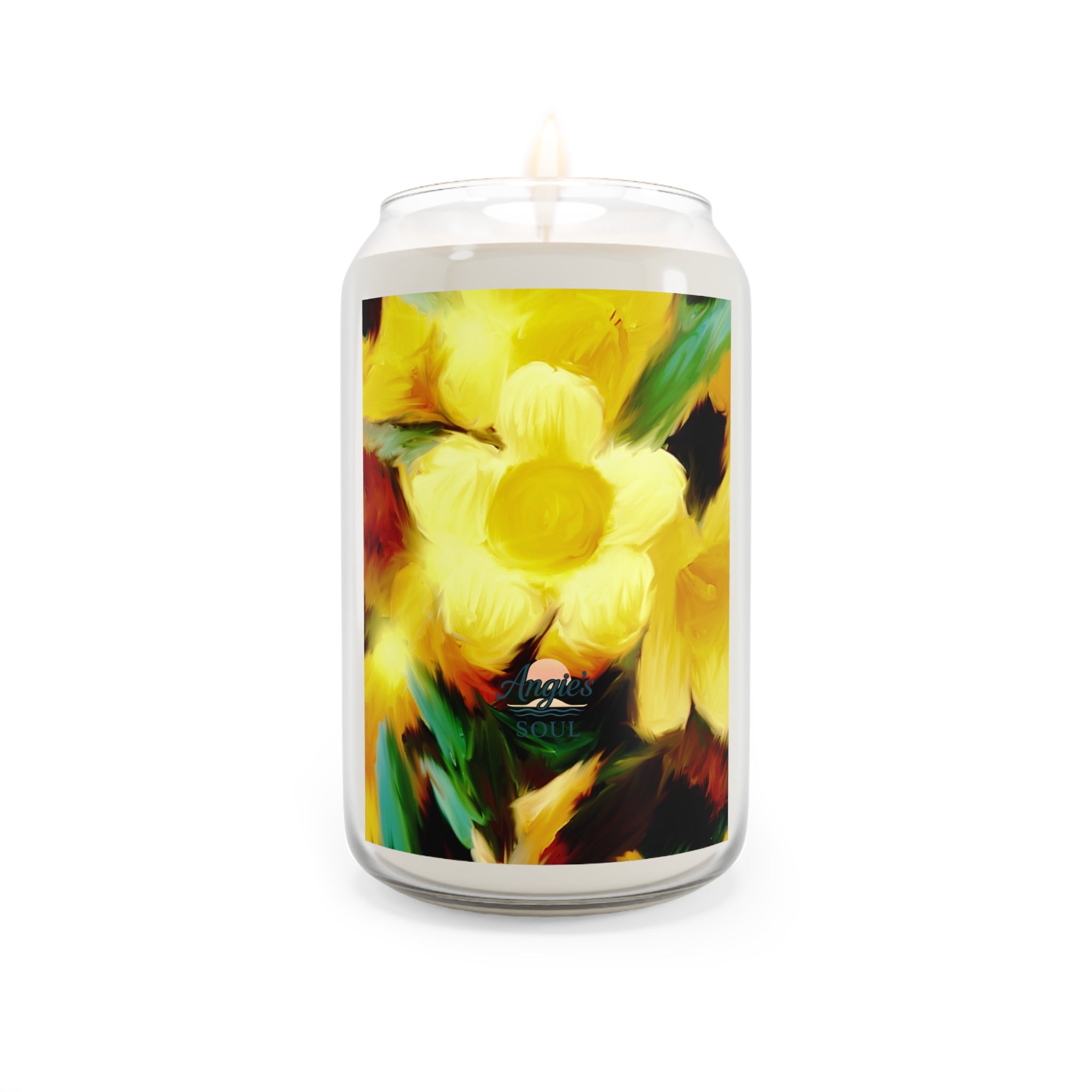 Morning Bloom Scented Soy Candle — 13.75 oz Aromatherapy Jar