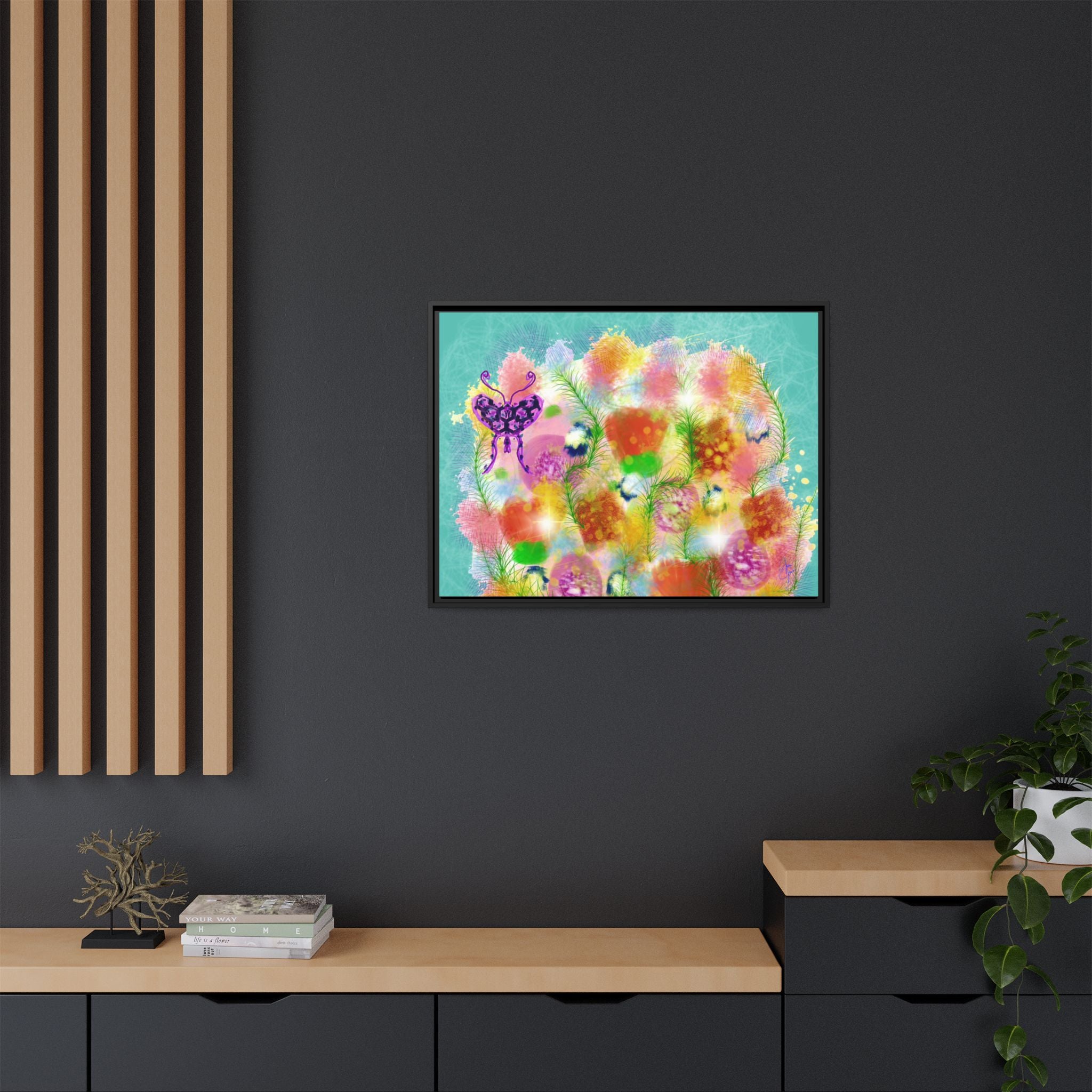Matte Canvas, Framed (Multi-color)