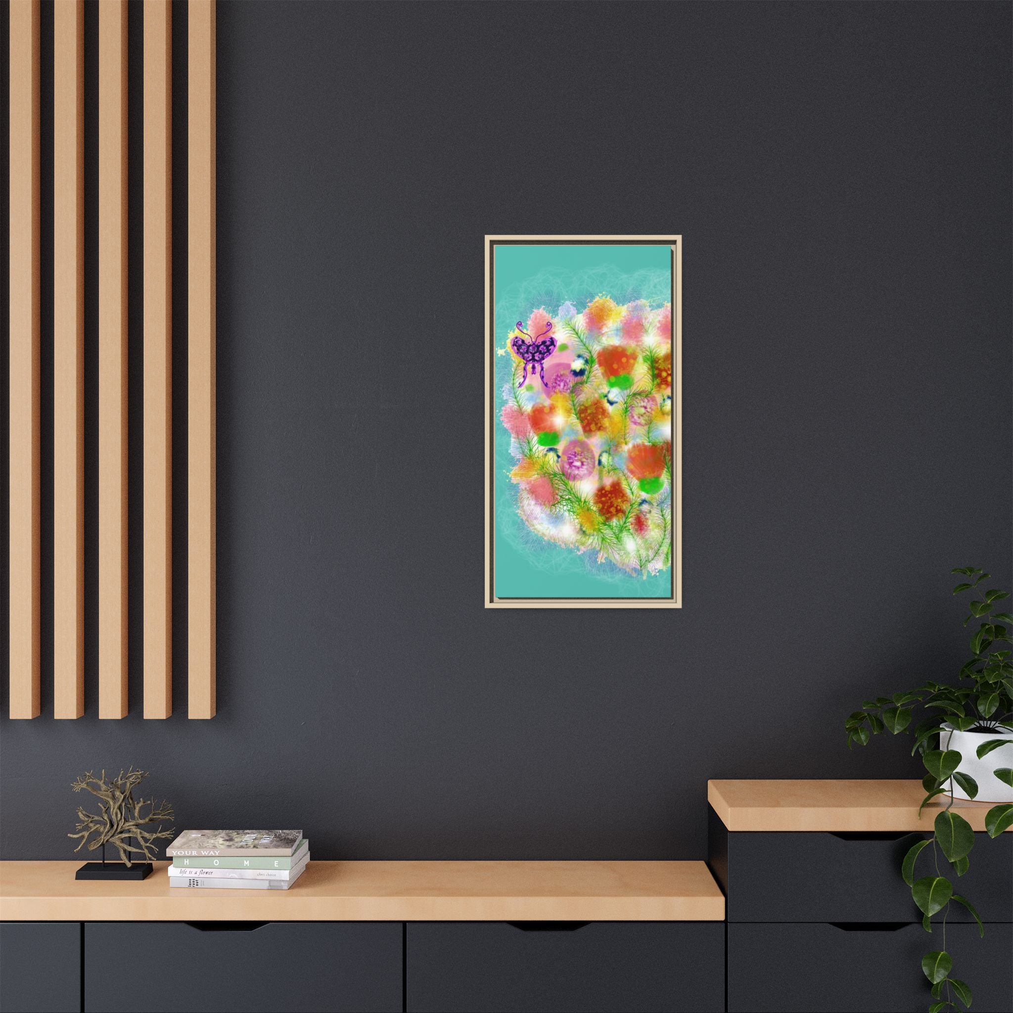 Matte Canvas, Framed (Multi-color)