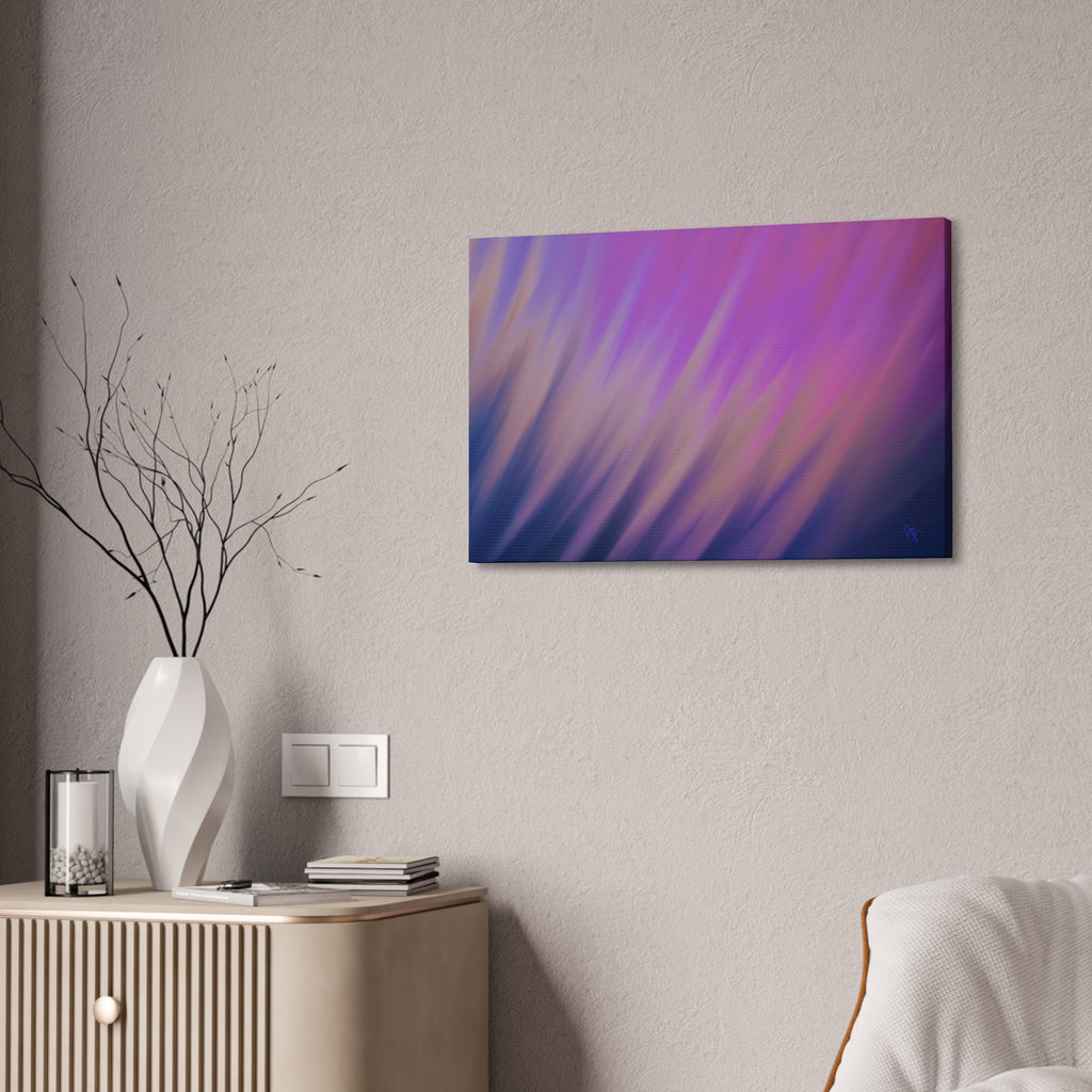 Abstract Purple Gradient Canvas Wall Art — Stretched 1.5"