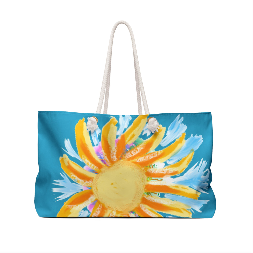 Sunburst Weekender Bag — Bright Beach Travel Tote