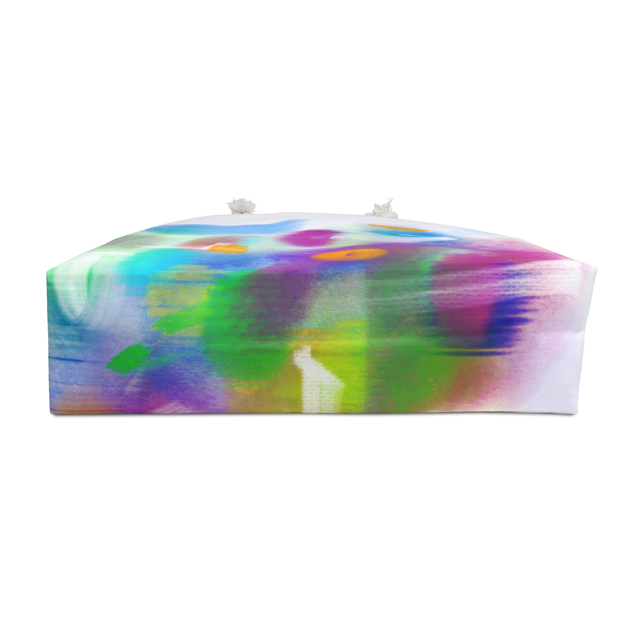 Abstract Watercolor Weekender Bag — Colorful Brushstroke Travel Tote