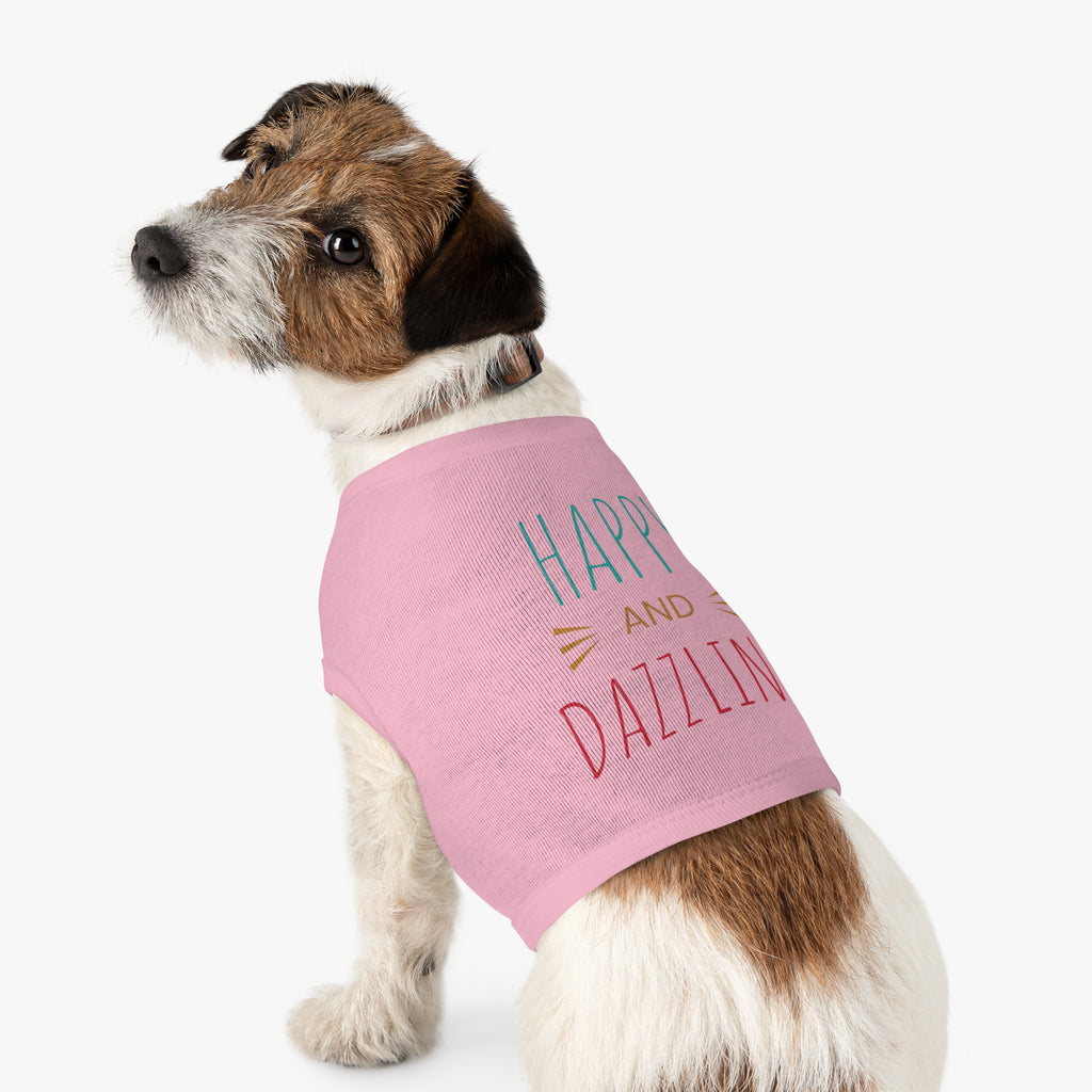 Happy & Dazzling Pet Tank Top for Fun-Loving Pets I