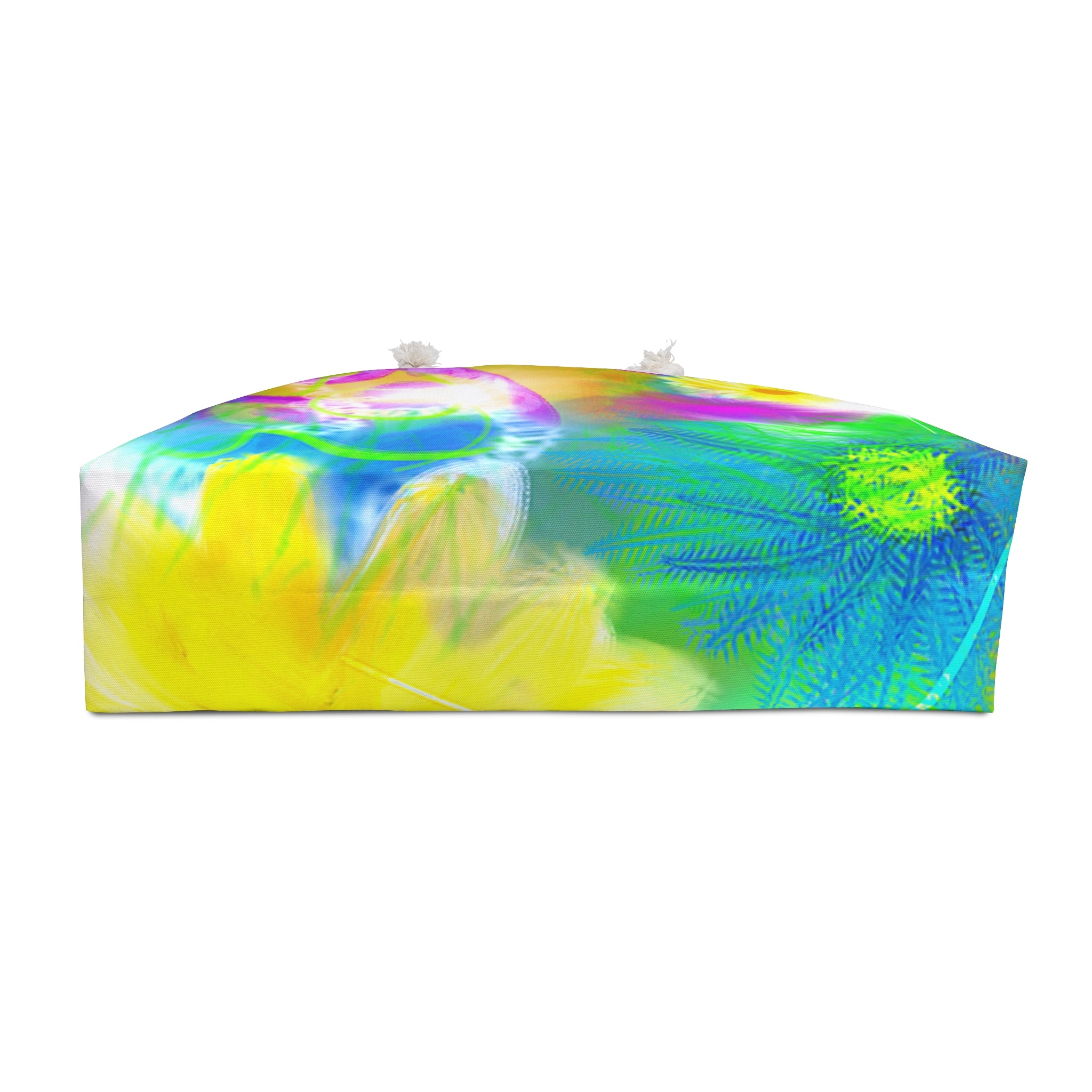 Floral Breeze Weekender Bag — Bright Tie-Dye Daisy Travel Tote