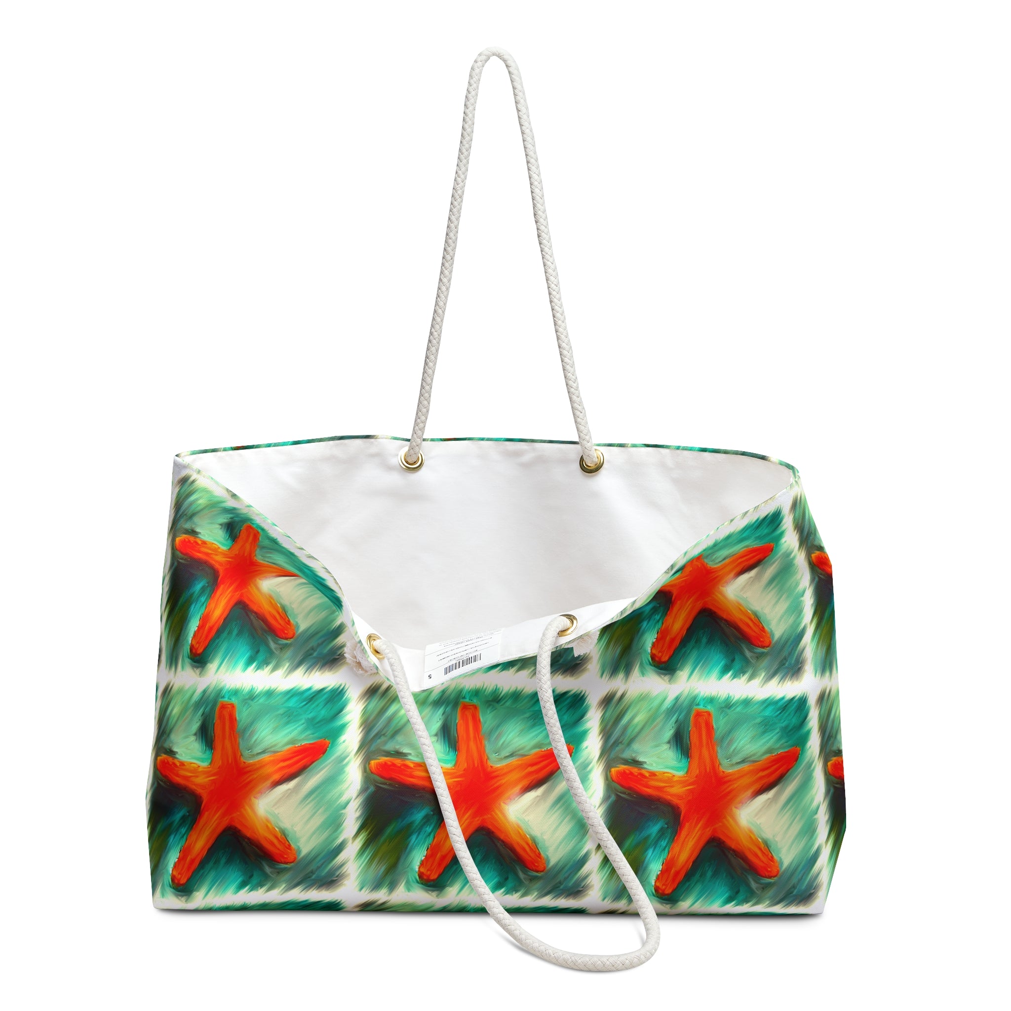 Starfish Beach Weekender Bag – Tropical Nautical Travel Tote