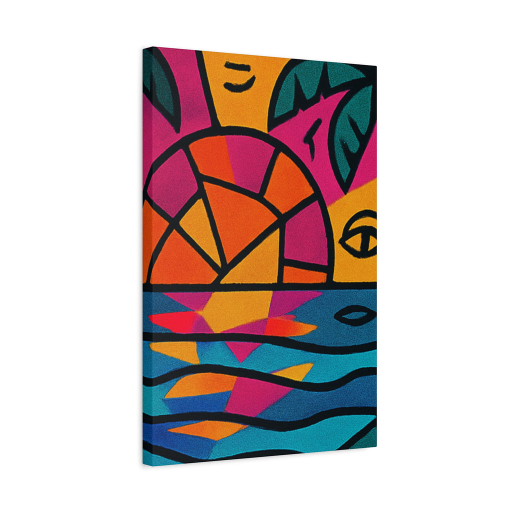 Canvas Print - Picasso Inspired Beach Scene