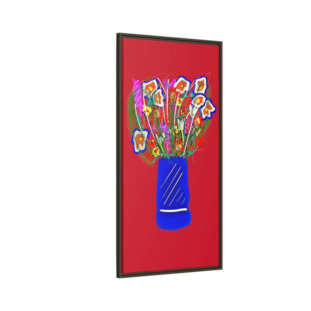 Floral Bouquet Matte Canvas Print — Framed Wall Art