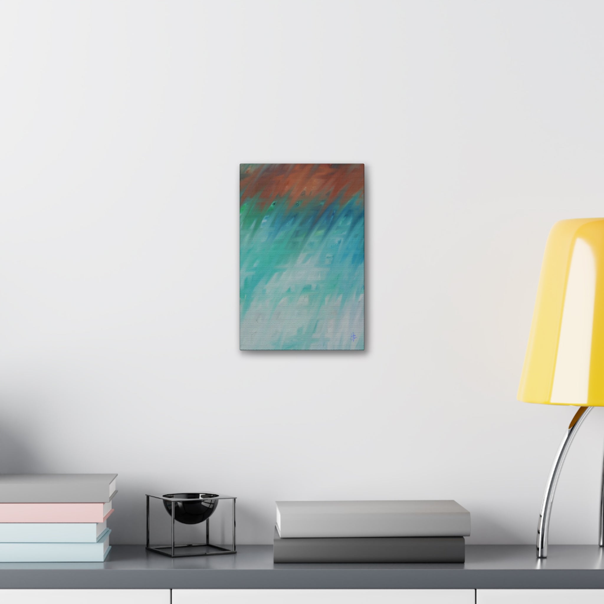 Ocean Breeze Abstract Canvas - Stretched 1.5" Wall Art