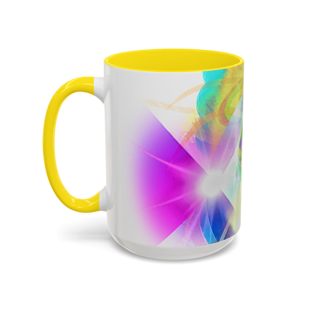 Colorful Heart Coffee Mug – Vibrant Abstract Love Accent Mug (11/15oz)