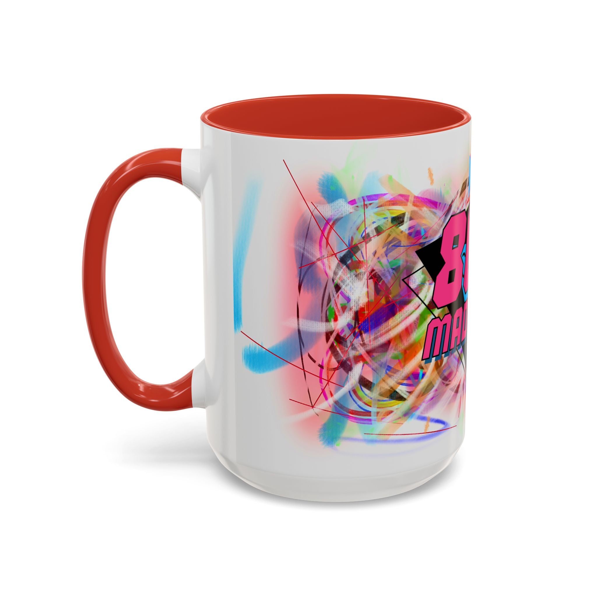 80's Made Me Retro Accent Coffee Mug — 11/15oz 80s Neon Vintage Gift