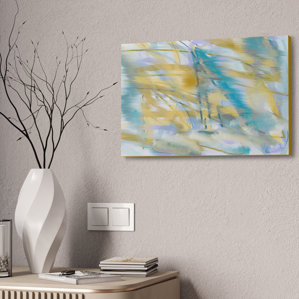 Abstract Coastal Breeze Canvas — Stretched 1.5" Wall Art