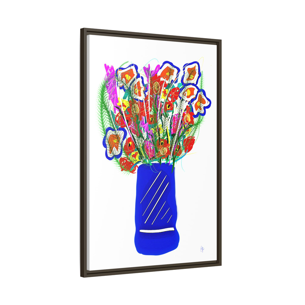 Floral Bouquet Matte Canvas Print — Framed Wall Art
