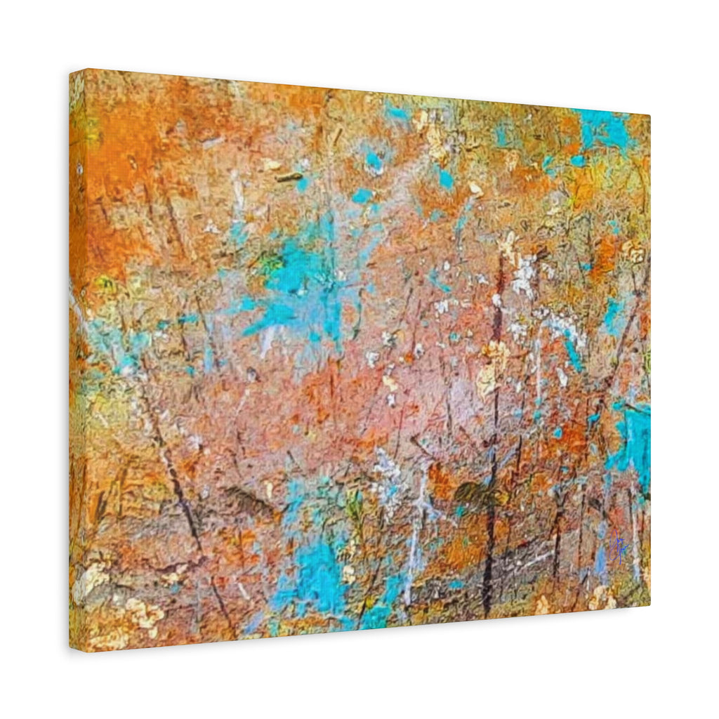 Matte Canvas Wall Art — 'Walk in the Woods' Abstract by Angie Jones (Stretched 1.25")