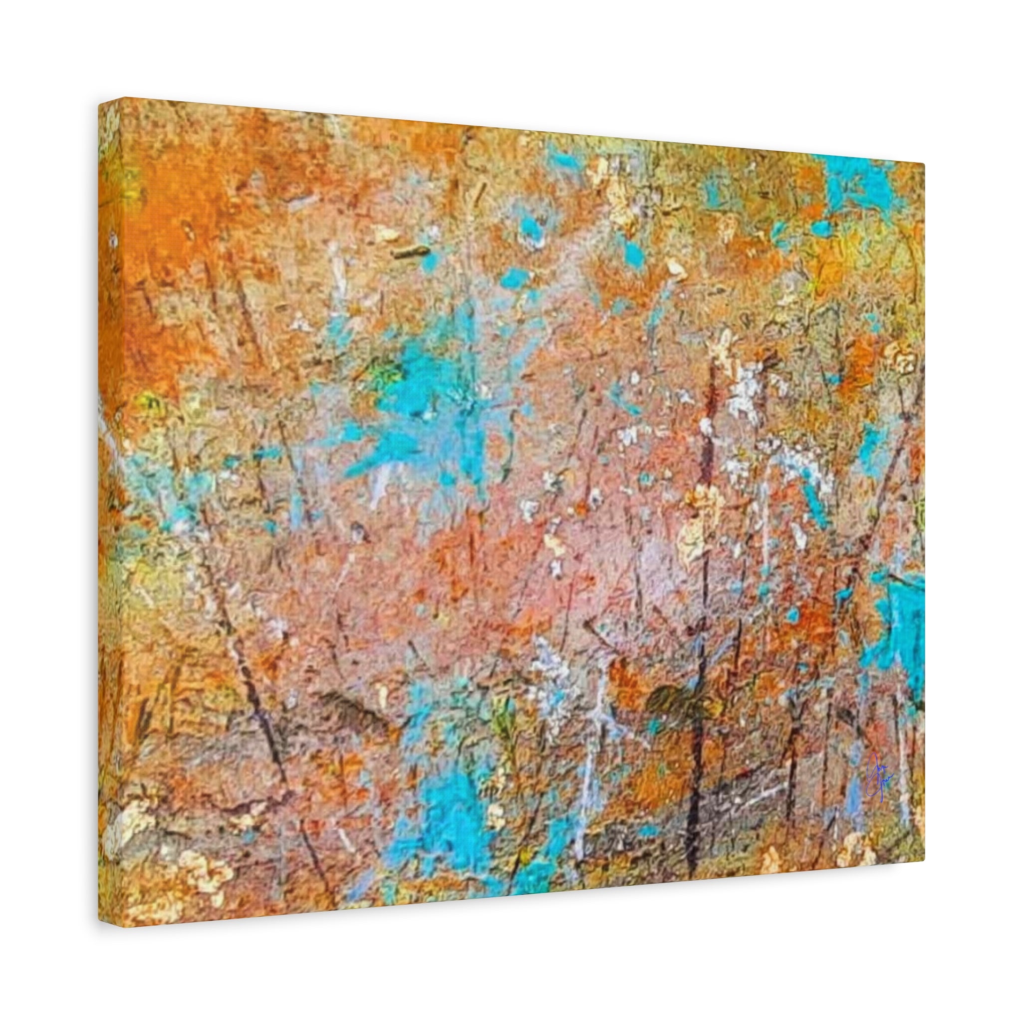 Matte Canvas Wall Art — 'Walk in the Woods' Abstract by Angie Jones (Stretched 1.25")