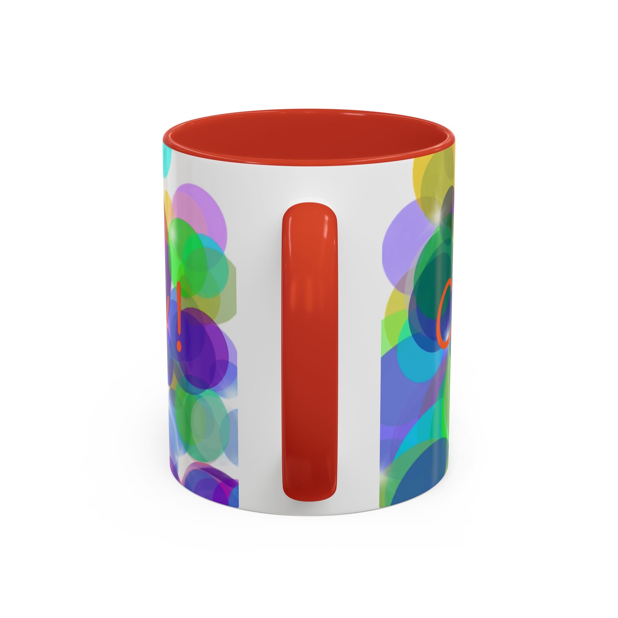 Colorful Bokeh "Choose Joy!" Accent Coffee Mug (11/15oz)