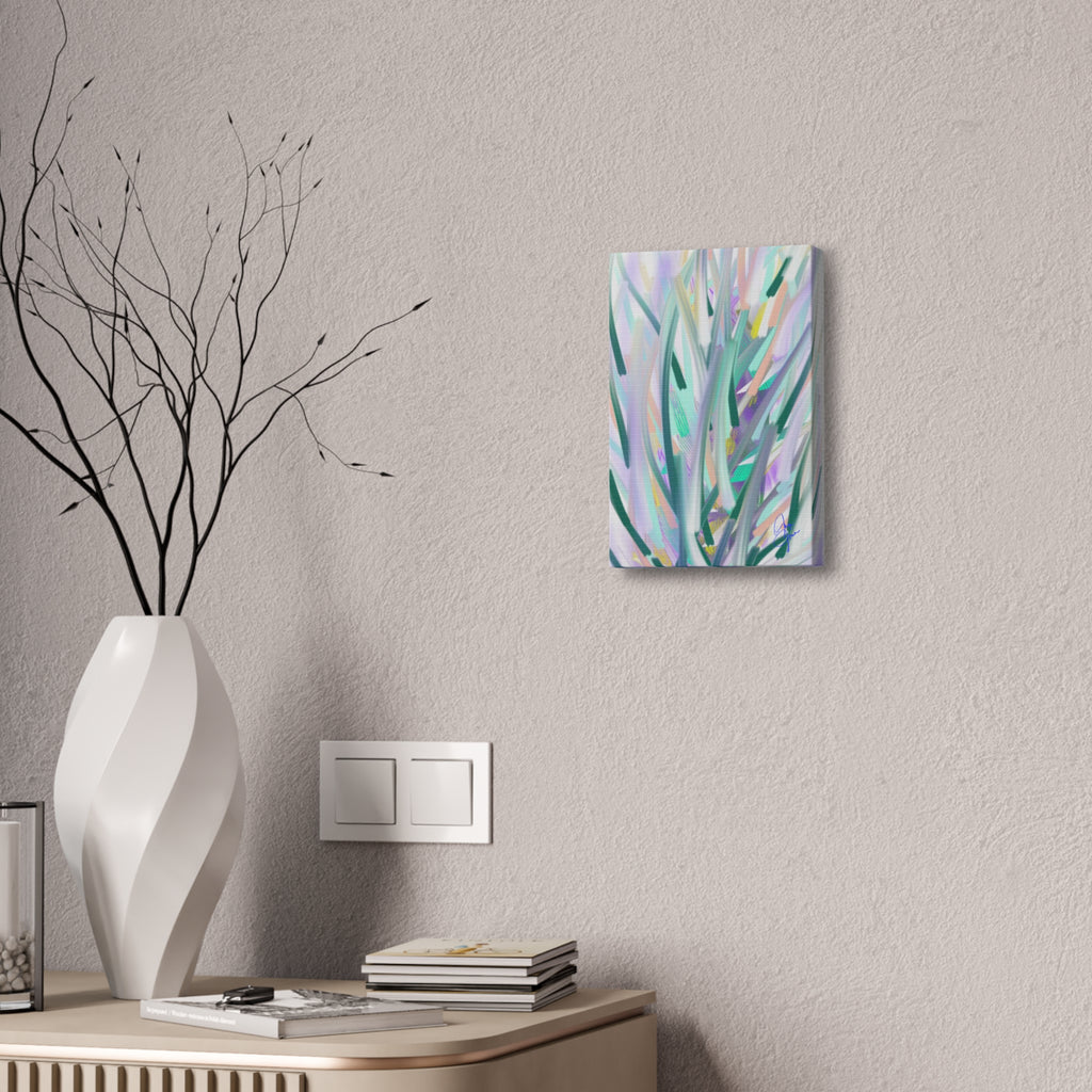 Abstract Pastel Grass Canvas Print — Stretched 1.5"