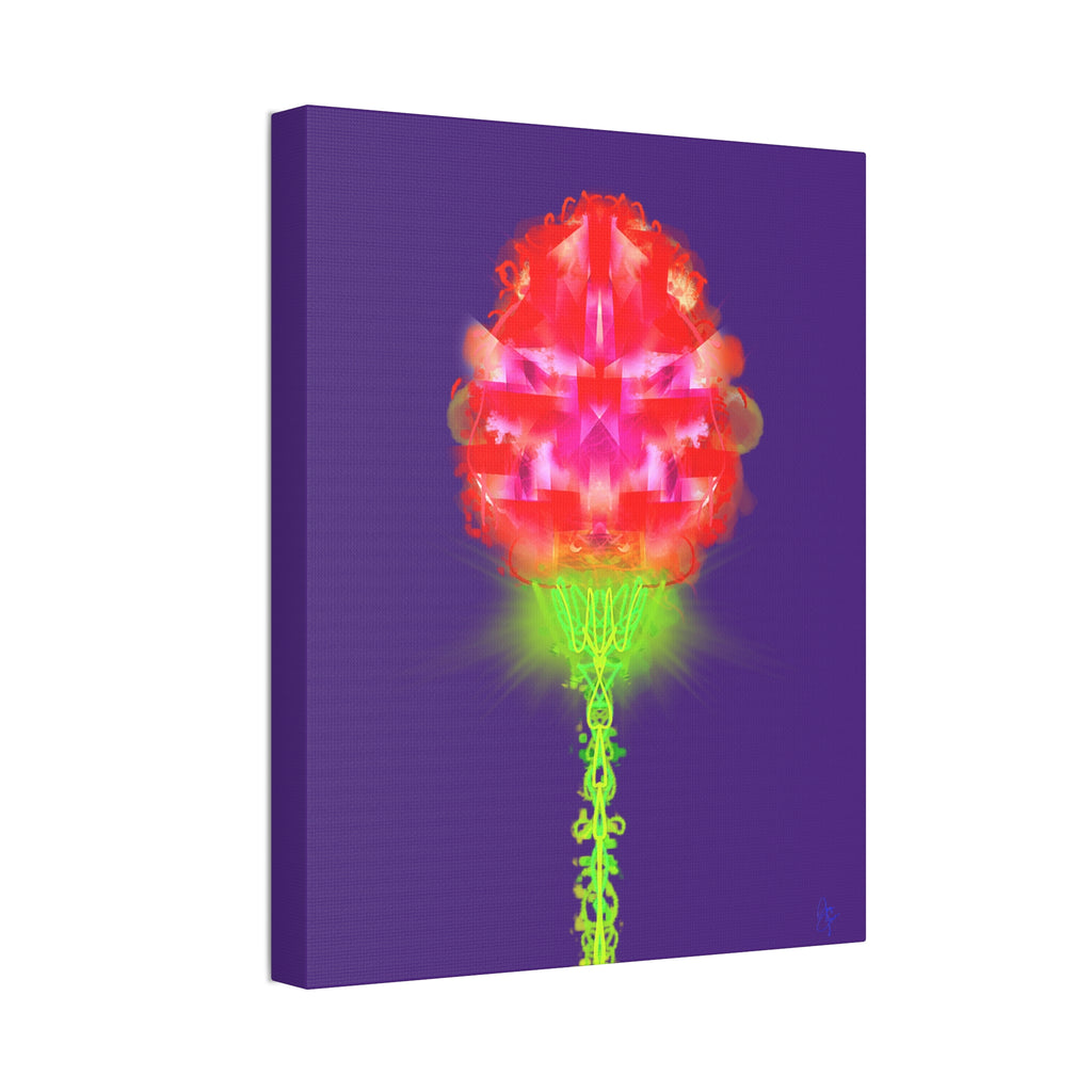 Single Rose Canvas Stretched 1.5" — Rose Wall Art