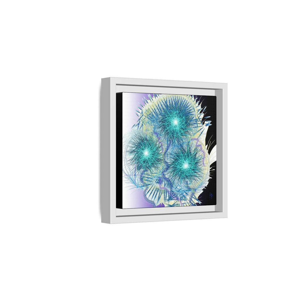 Dandelion Abstract Print Matte Canvas Framed Wall Art