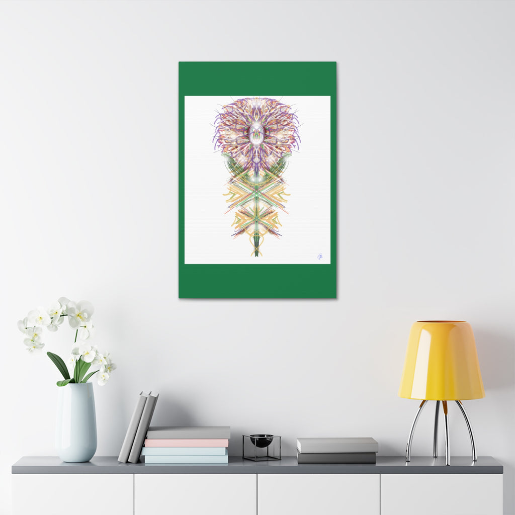 Floral Mandala Canvas Art — Stretched 1.5" Wall Decor