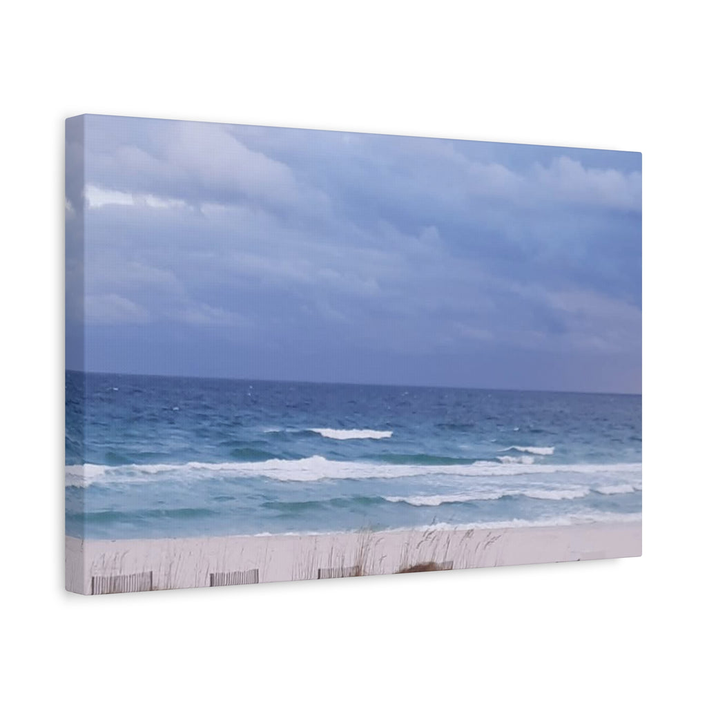 Coastal Waves Matte Canvas Print — Stretched Beach Wall Art