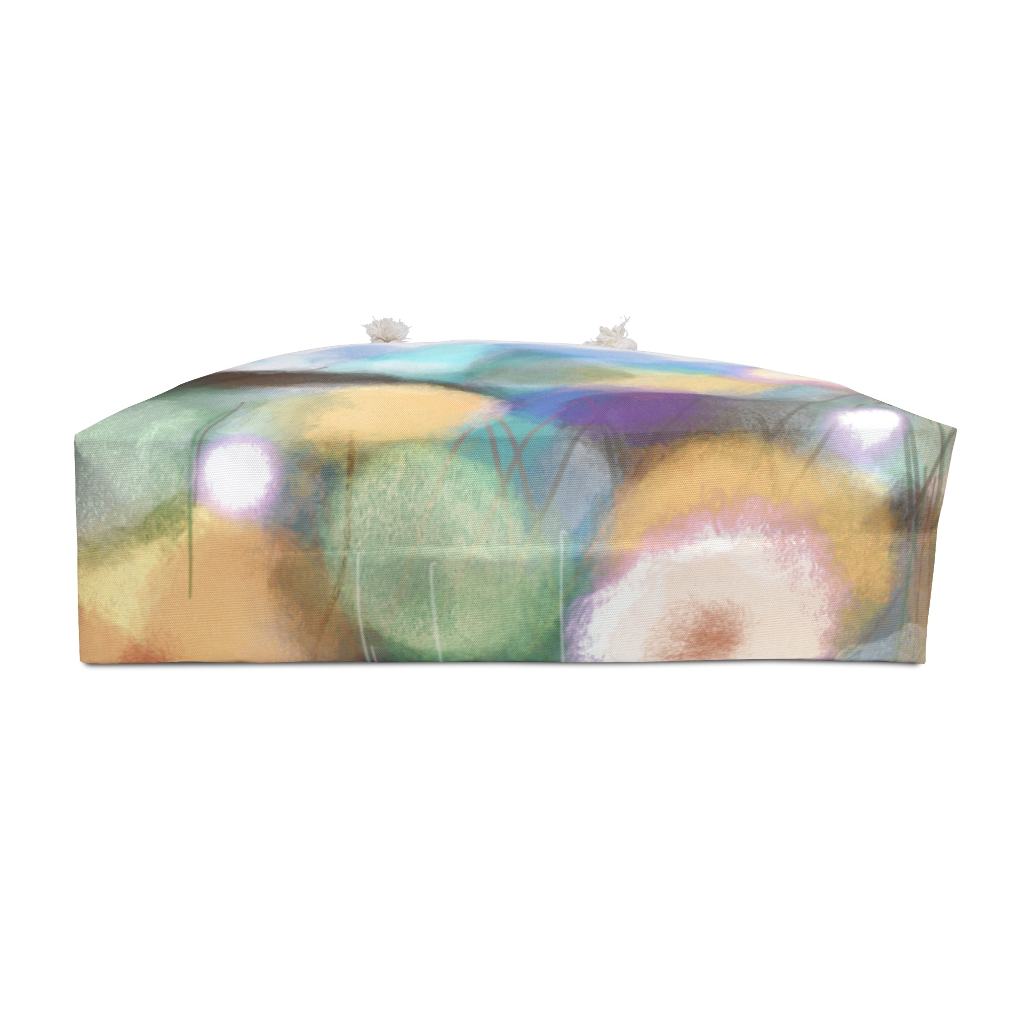 Floral Watercolor Weekender Bag — Pastel Garden Travel Tote