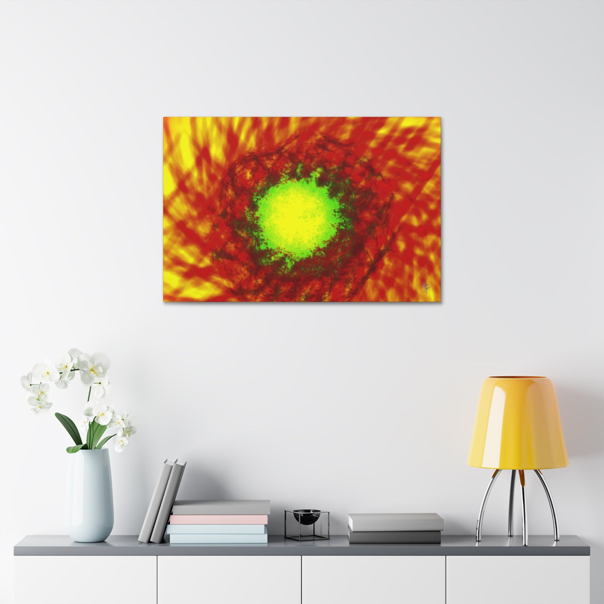 Glowing Blossom Canvas Stretched 1.5"