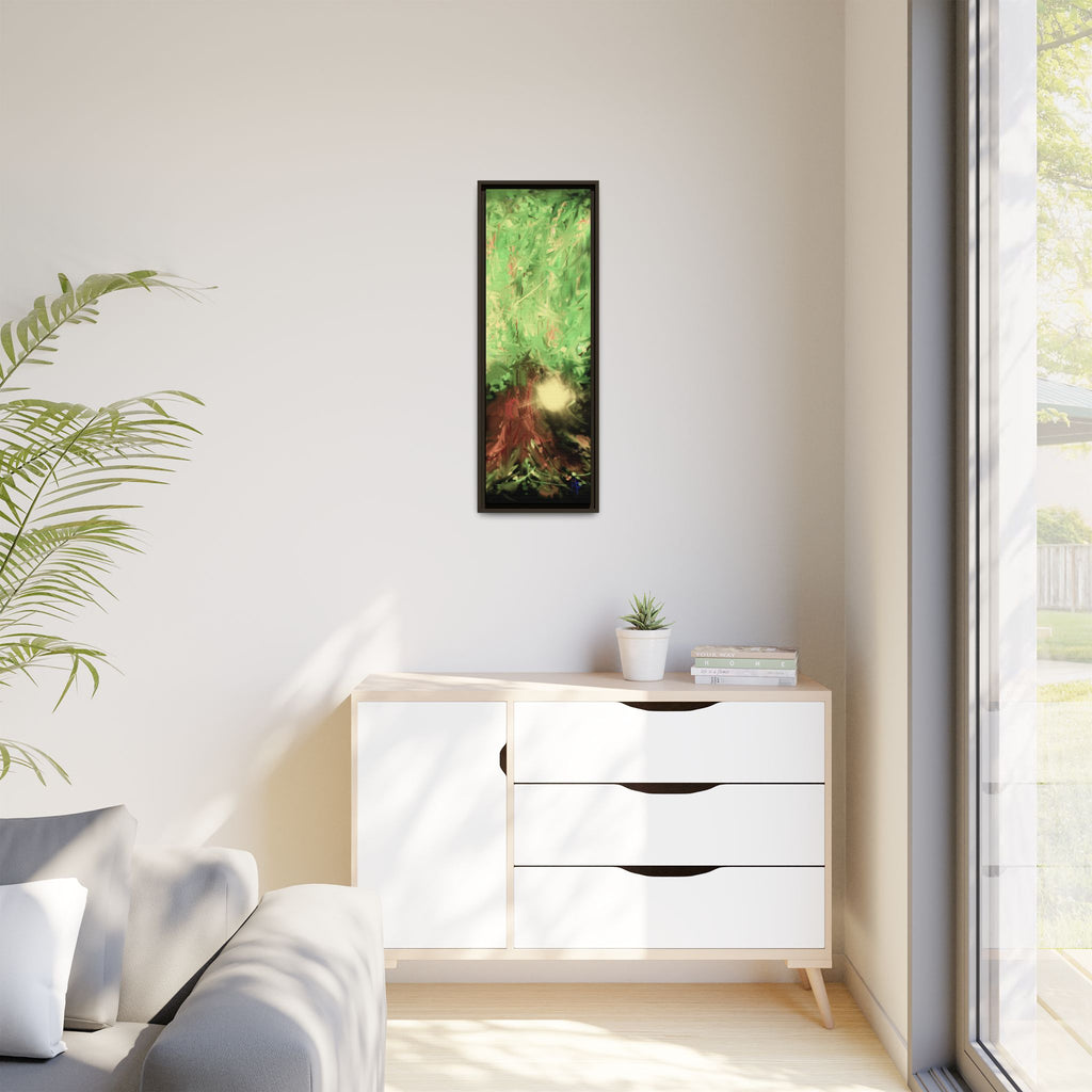 Sunset Tree Matte Canvas Framed Wall Art
