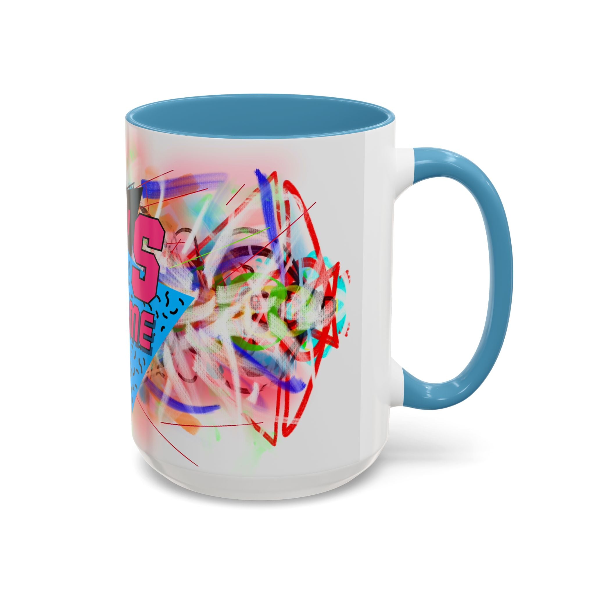 80's Made Me Retro Accent Coffee Mug — 11/15oz 80s Neon Vintage Gift