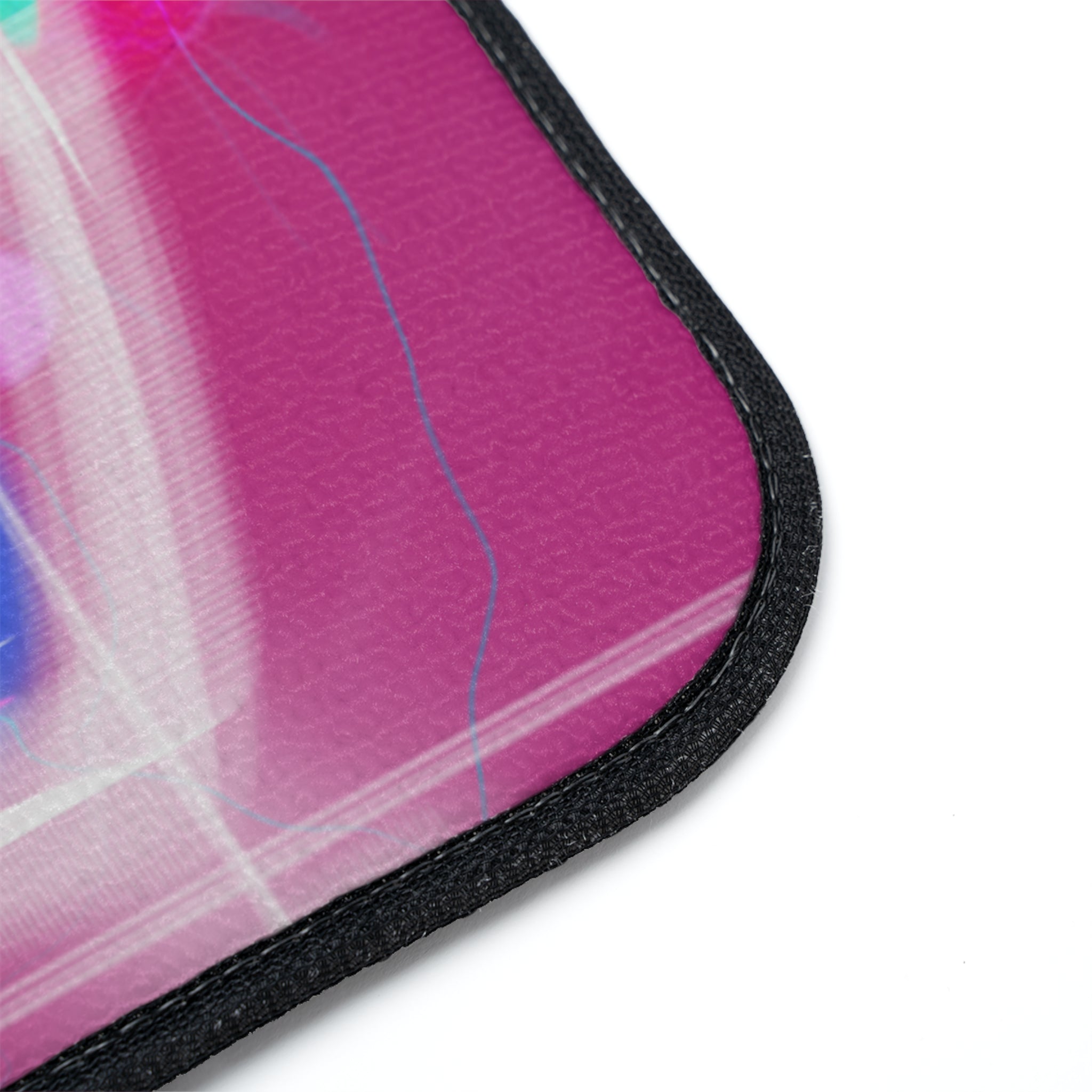 Neon Graffiti Skull Car Floor Mat — Colorful Punk Auto Accessory