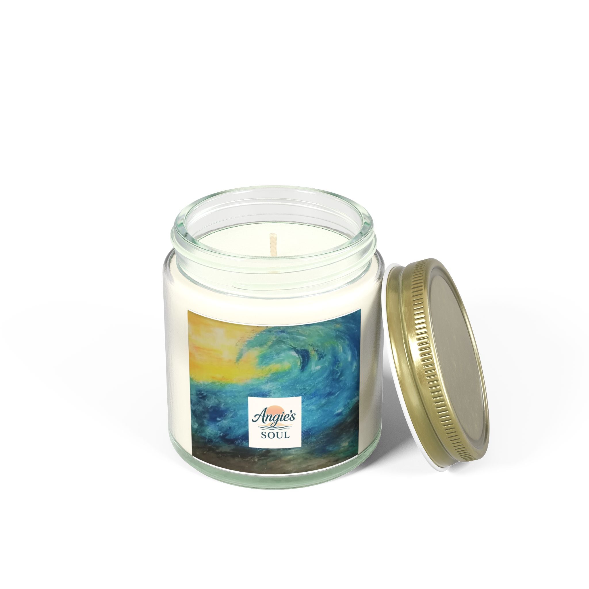 Coconut Apricot Soy Candle (4oz & 9oz) – Angie’s Soul Beach Wave Scent