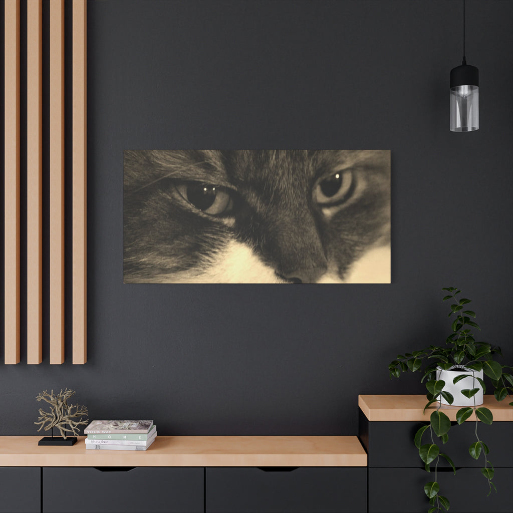 Cat Portrait Matte Canvas Wall Art