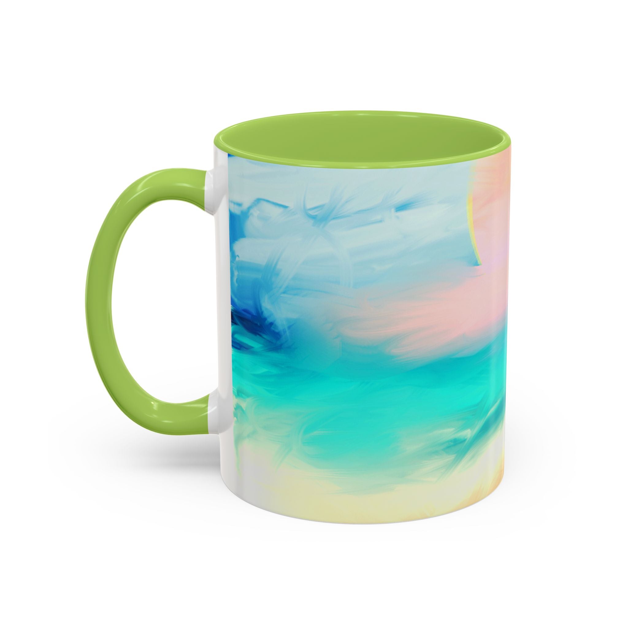 Beach Sunrise Accent Coffee Mug — Tropical Ocean Scene 11/15oz