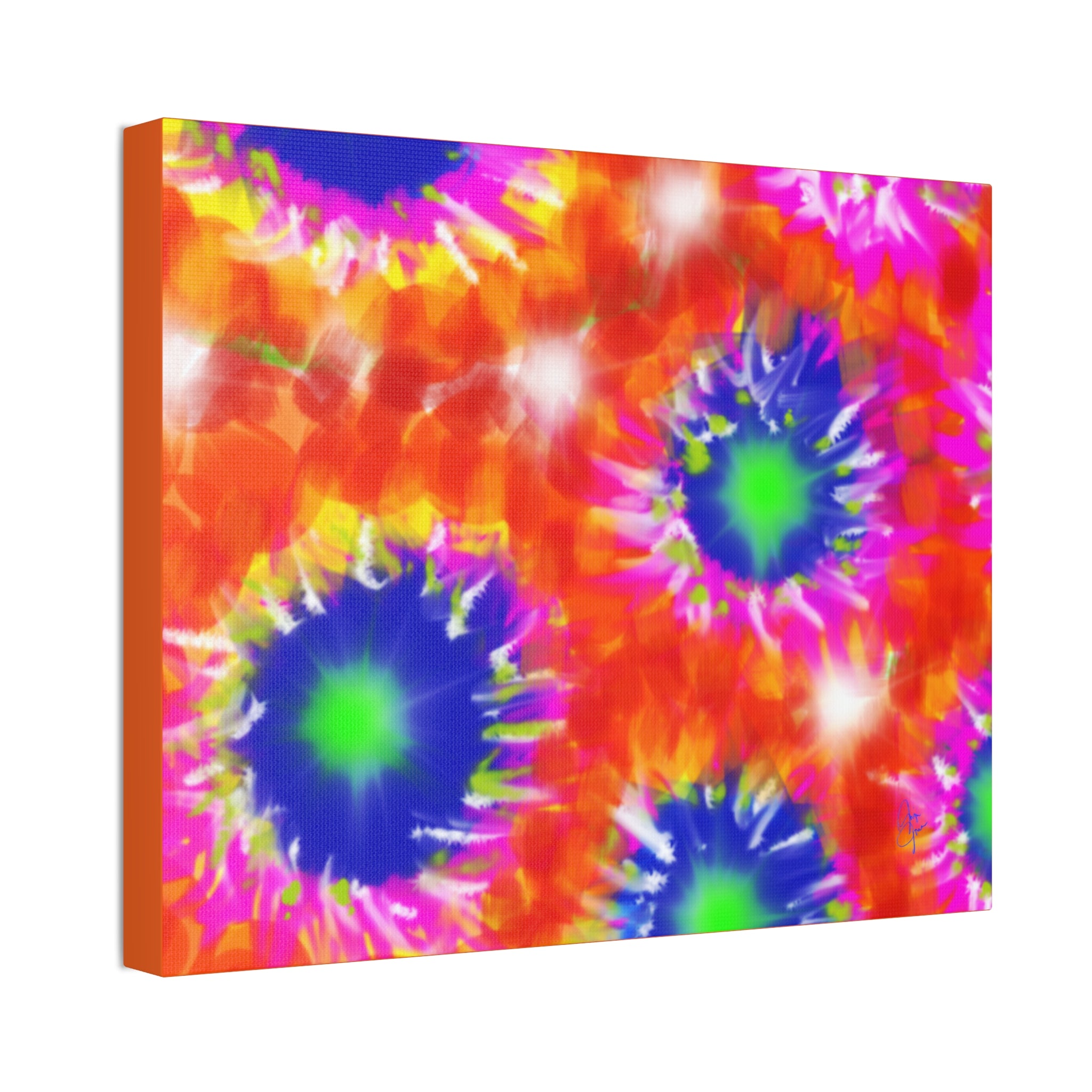 Tie-Dye Burst Canvas Print — Vibrant Abstract Wall Art