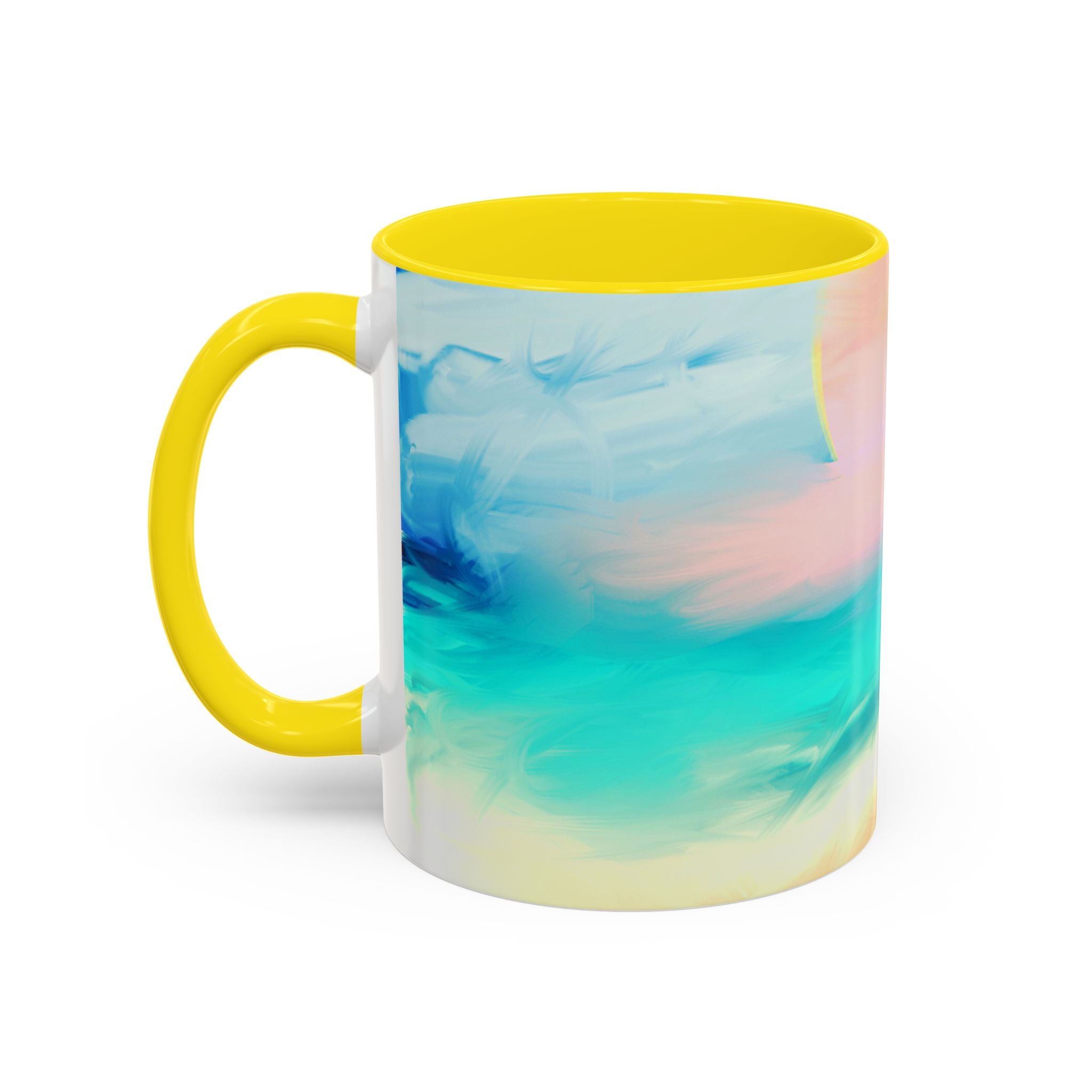 Beach Sunrise Accent Coffee Mug — Tropical Ocean Scene 11/15oz