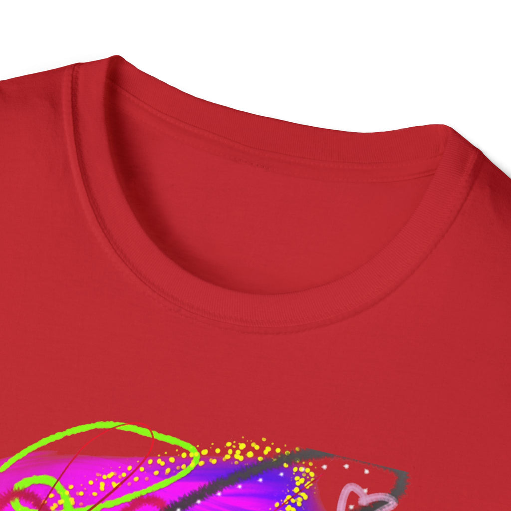 Abstract Neon Love T-Shirt — Colorful Graffiti Art Tee