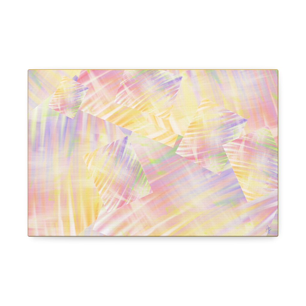 Pastel Abstract Canvas Art - Soft Prism Stretched Canvas 1.5"