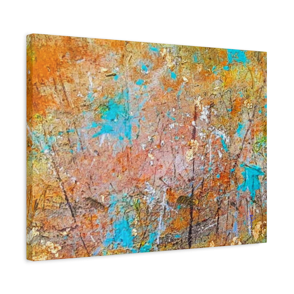 Matte Canvas Wall Art — 'Walk in the Woods' Abstract by Angie Jones (Stretched 1.25")