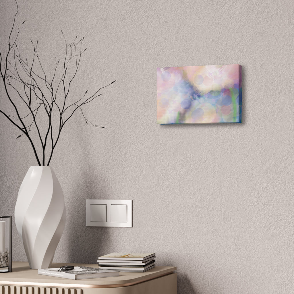 Pastel Abstract Canvas Print — Dreamy Bokeh Wall Art (Stretched 1.5")