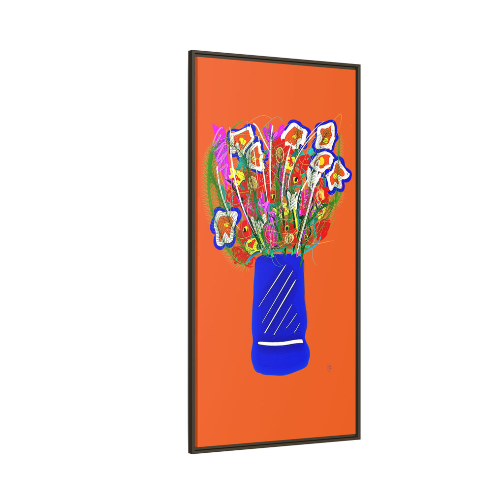 Floral Bouquet Matte Canvas Print — Framed Wall Art