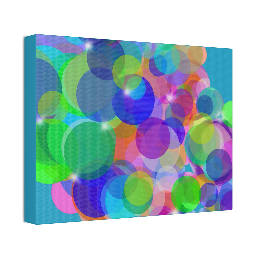Abstract Colorful Bokeh Canvas Print — Vibrant Stretched Wall Art
