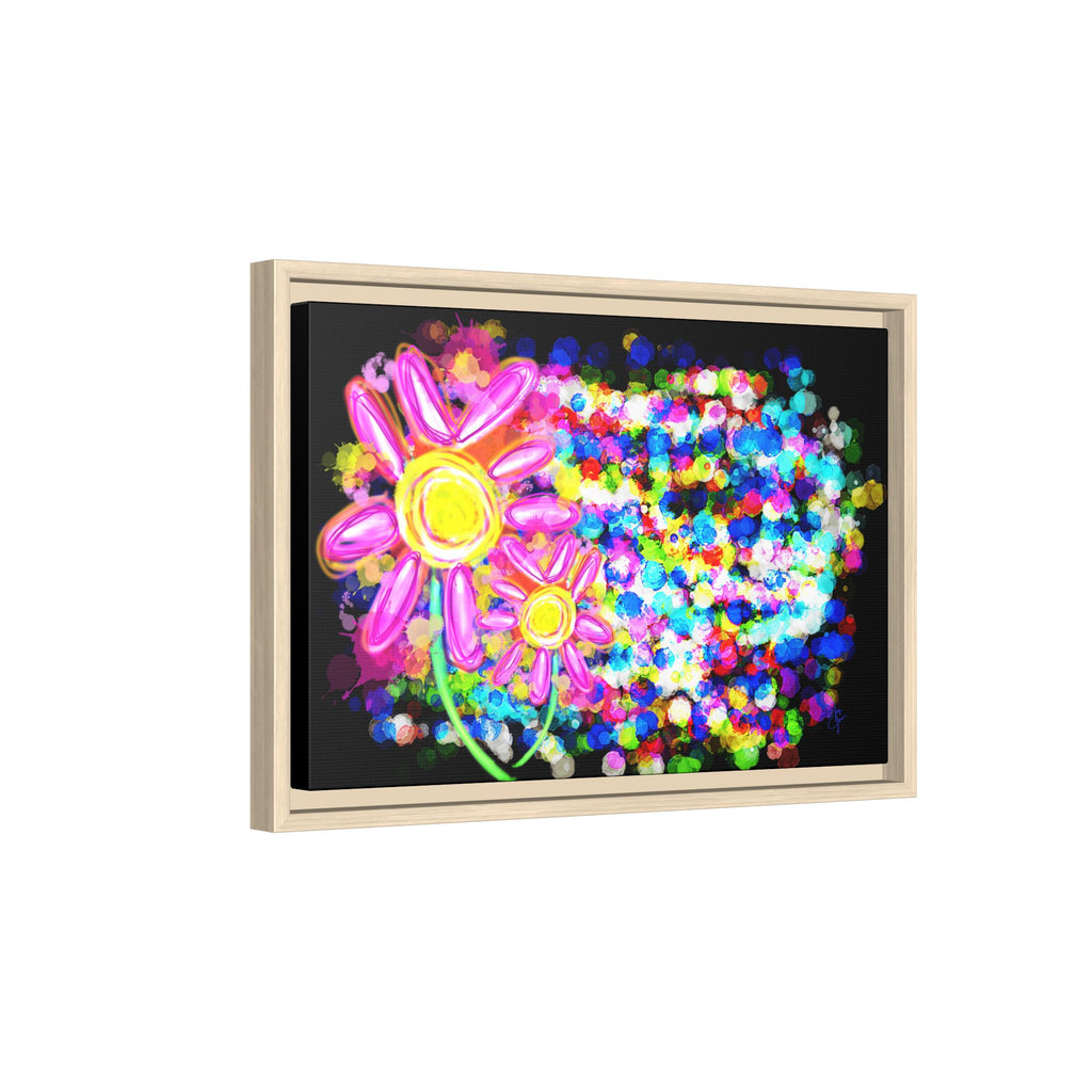 Playful Color Matte Canvas Framed Wall Art