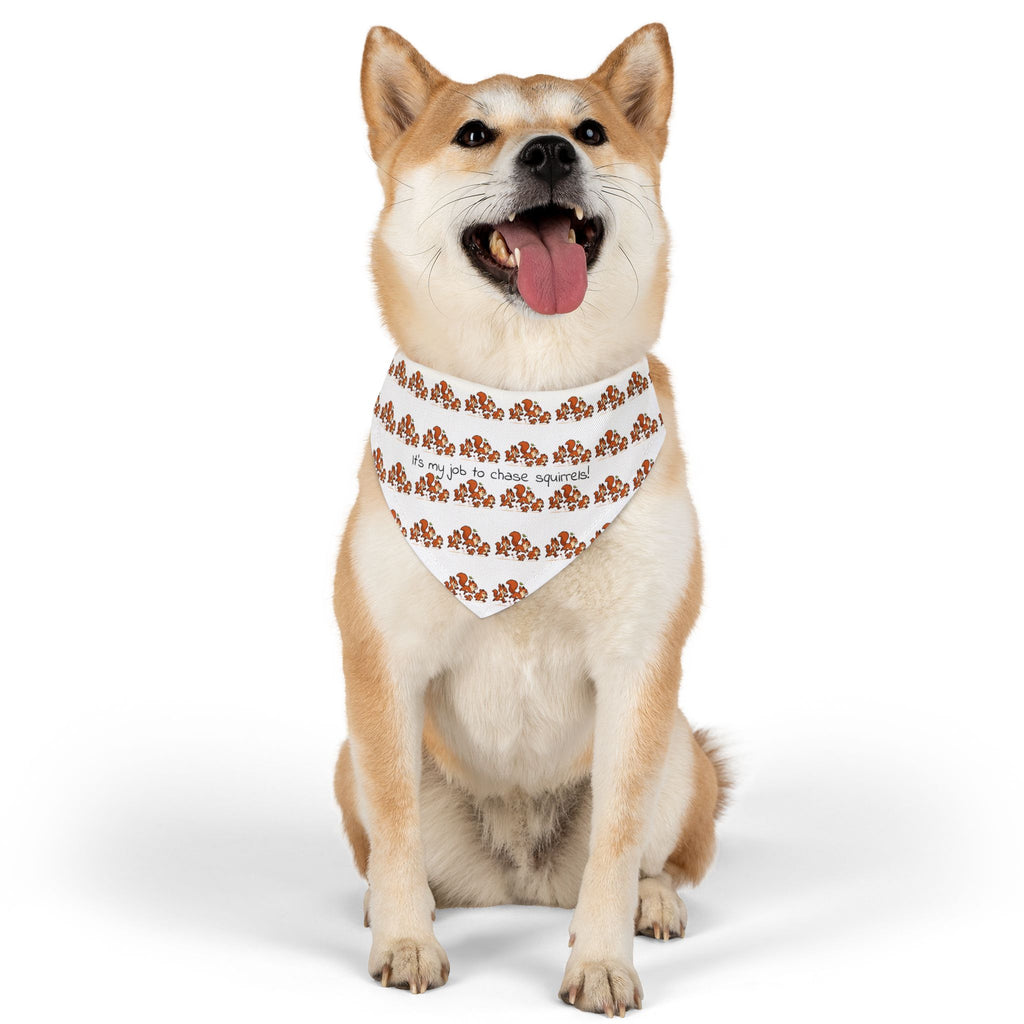 Dog Bandana Collar - What dog doesn't like to chase squirrels