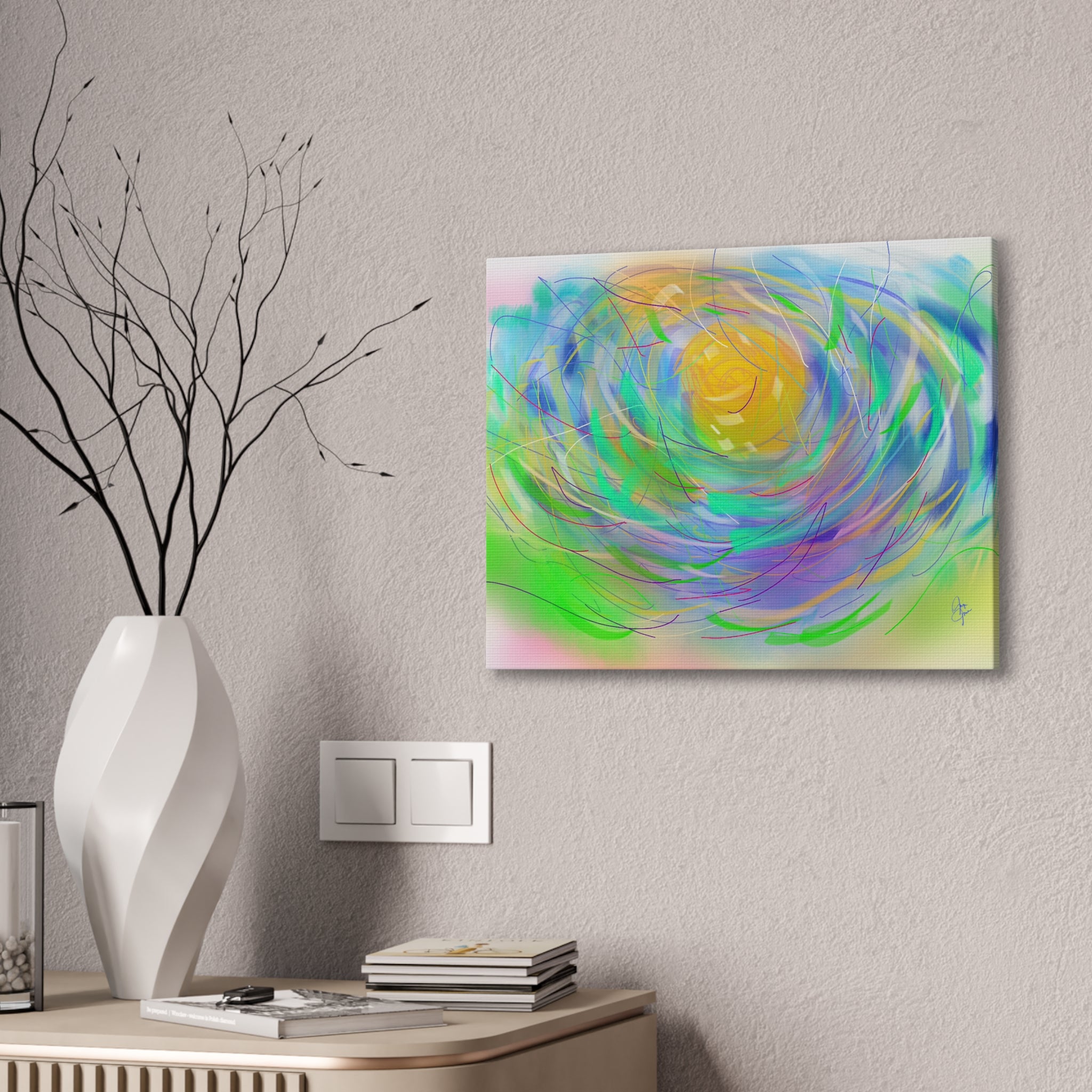 Abstract Floral Canvas