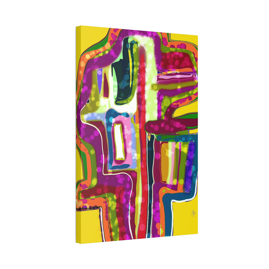 Abstract Colorburst Canvas – Vibrant Pop Art Wall Decor