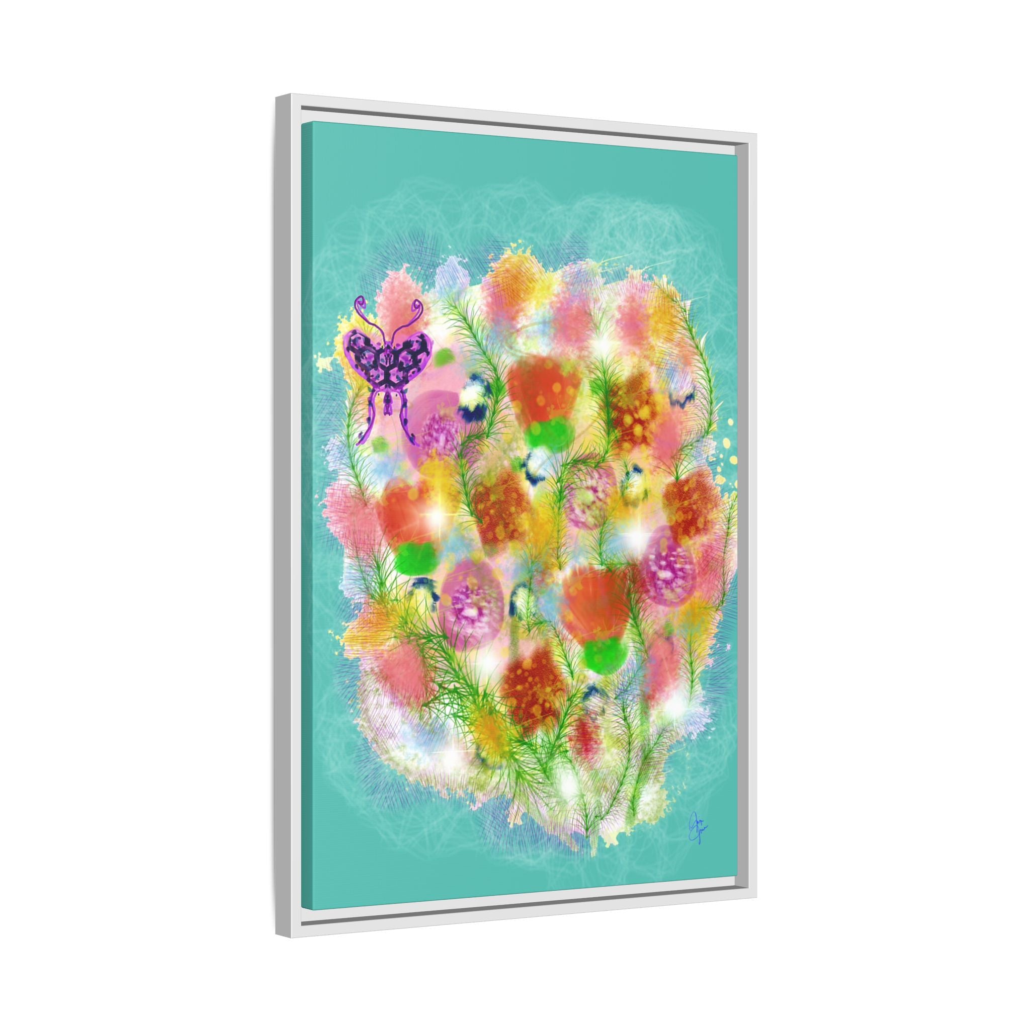 Matte Canvas, Framed (Multi-color)